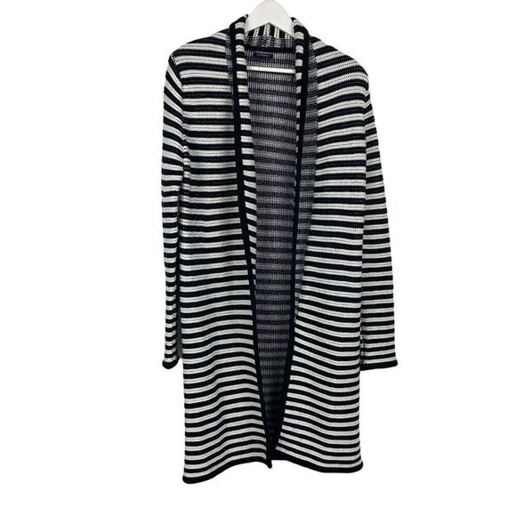 Dynamite Open Front Striped Duster Cardigan Sweater size Medium - Picture 1 of 7